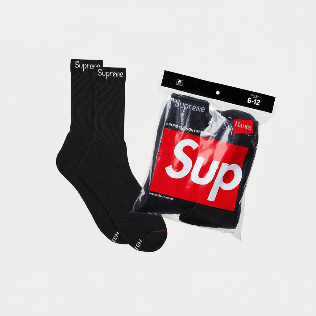 Supreme®/Hanes® Crew Socks (4 Pack) - Supreme