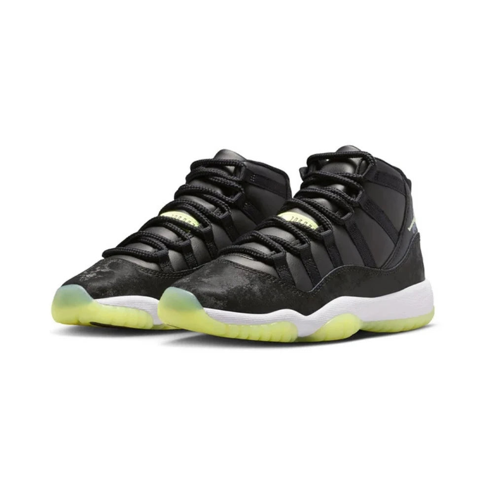 Air Jordan 11 Retro 'Black/Barely Volt' (GS)