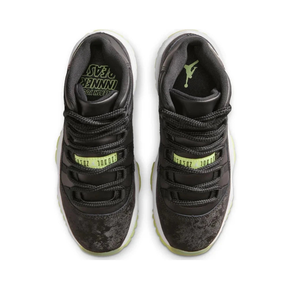 Air Jordan 11 Retro 'Black/Barely Volt' (GS)